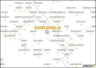 map of Gura Cernului