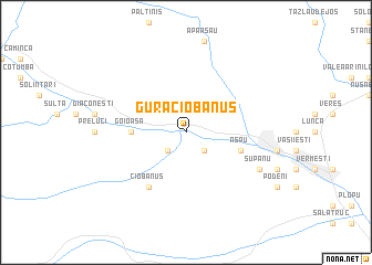 map of Gura Ciobănuş