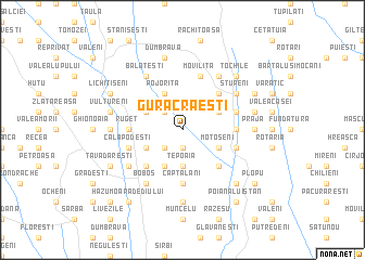 map of Gura Crăeşti