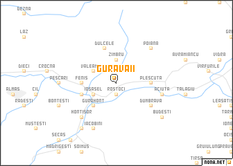 map of Gura Văii