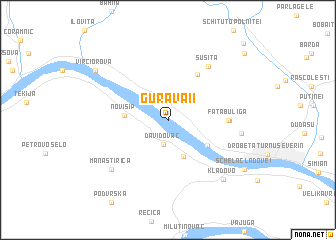 map of Gura Văii