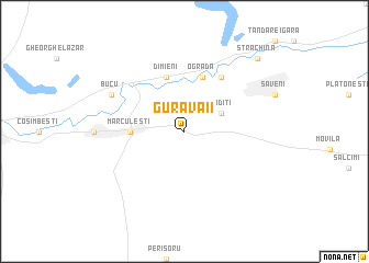 map of Gura Văii