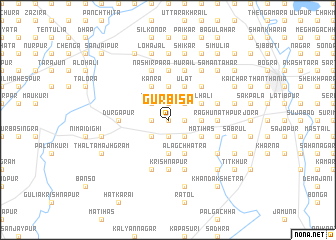 map of Gurbisa