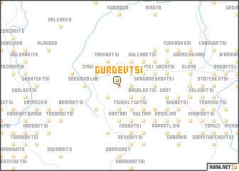 map of Gŭrdevtsi