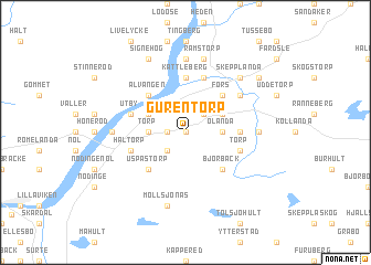 map of Gurentorp