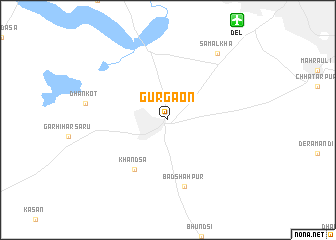 map of Gurgaon