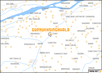 map of Gurmukh Singhwāla