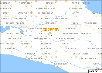 map of Gurreby