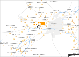 map of Gūrtān