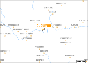 map of Guruyna