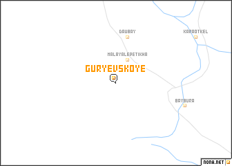 map of Gurʼyevskoye