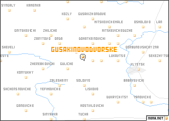 map of Gusaki-Novodvorske