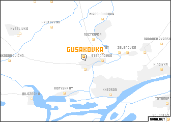 map of Gusakovka