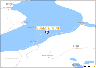 map of Guseletovo