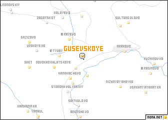 map of Gusevskoye