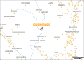 map of Gūshīn Dar