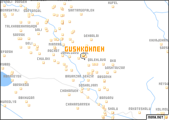 map of Gūshkohneh