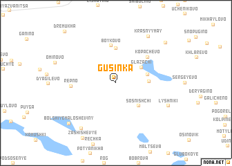 map of Gusinka