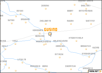 map of Gusino
