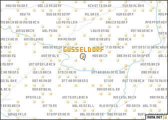 map of Güsseldorf