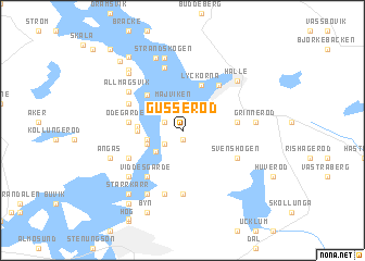map of Gusseröd