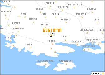 map of Gustirna