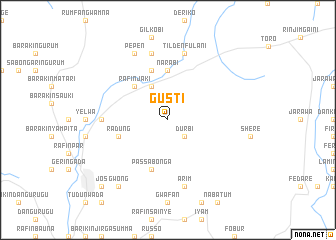 map of Gusti
