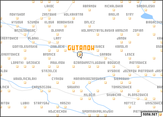 map of Gutanów