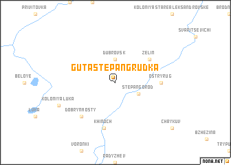 map of Guta Stepanʼgrudka