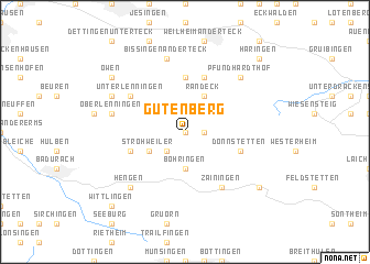 map of Gutenberg