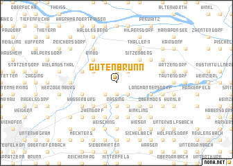 map of Gutenbrunn