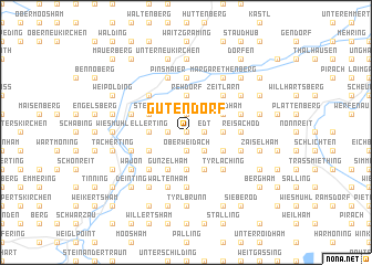 map of Gutendorf