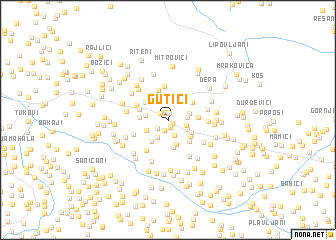 map of Gutići