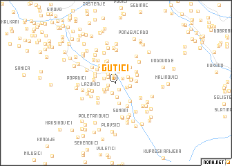 map of Gutići