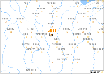 map of Guti