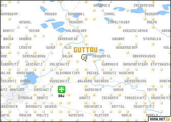 map of Guttau