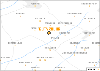 map of Gutyrovka