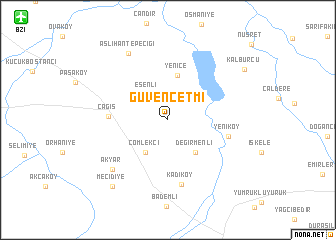 map of Güvençetmi