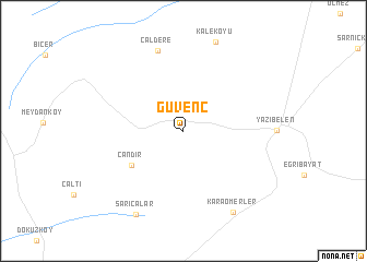 map of Güvenç