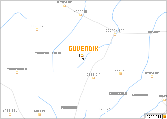 map of Güvendik