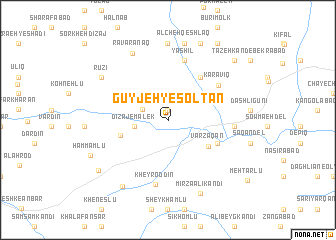 map of Gūyjeh-ye Solţān