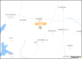 map of Guyton