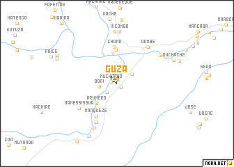 map of Guza