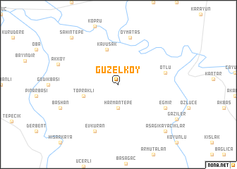 map of Güzelköy