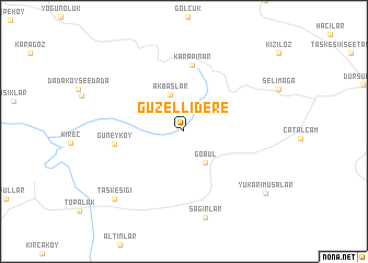 map of Güzellidere