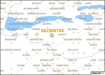 map of Guzowatka