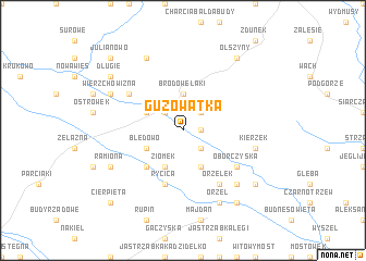 map of Guzowatka