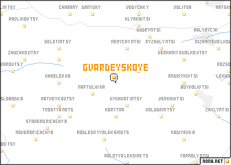 map of Gvardeyskoye