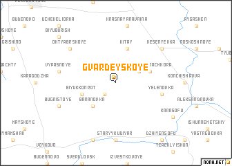 map of Gvardeyskoye
