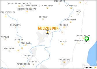 map of Gvozdevka